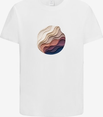 HUSKSWARE Shirt 'Grafik' in Weiß: Vorderseite