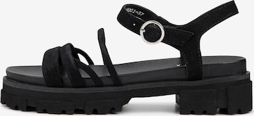 Another A Sandals in Black: front