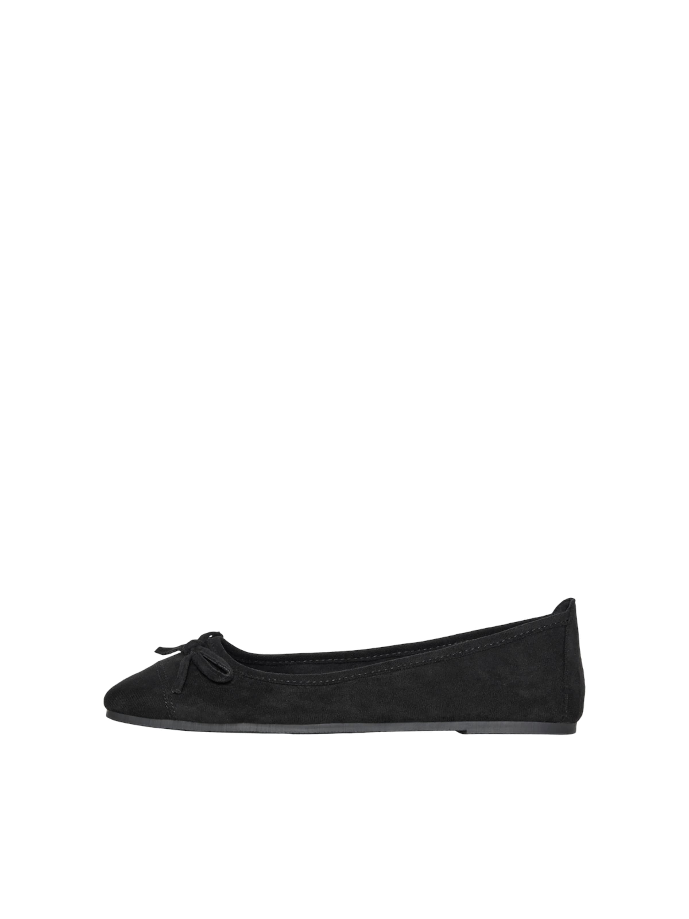 PIECES Ballet Flats 'MARIA' in Black: front