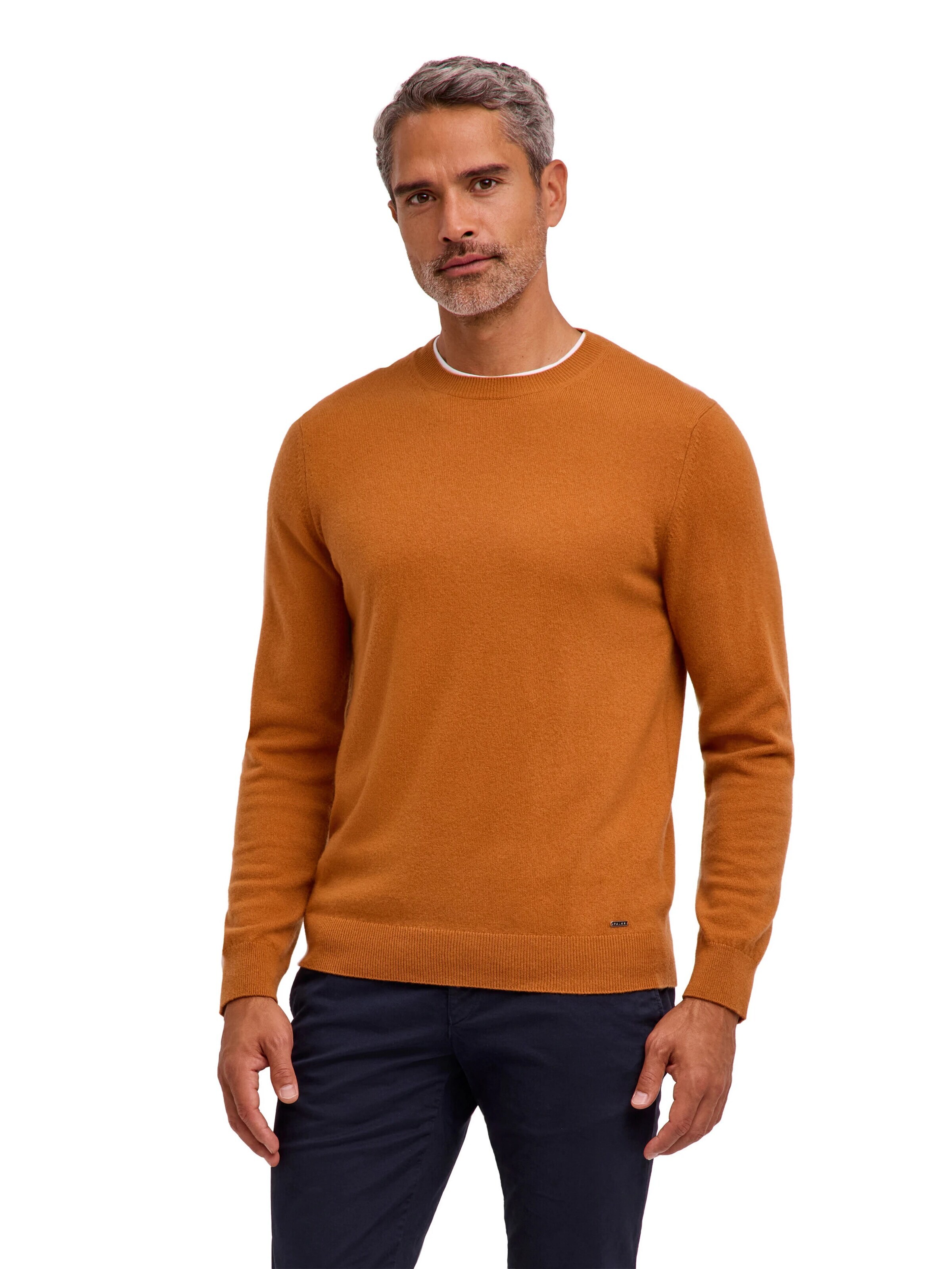 FALKE Sweater 'Pure Cashmere' in Brown: front