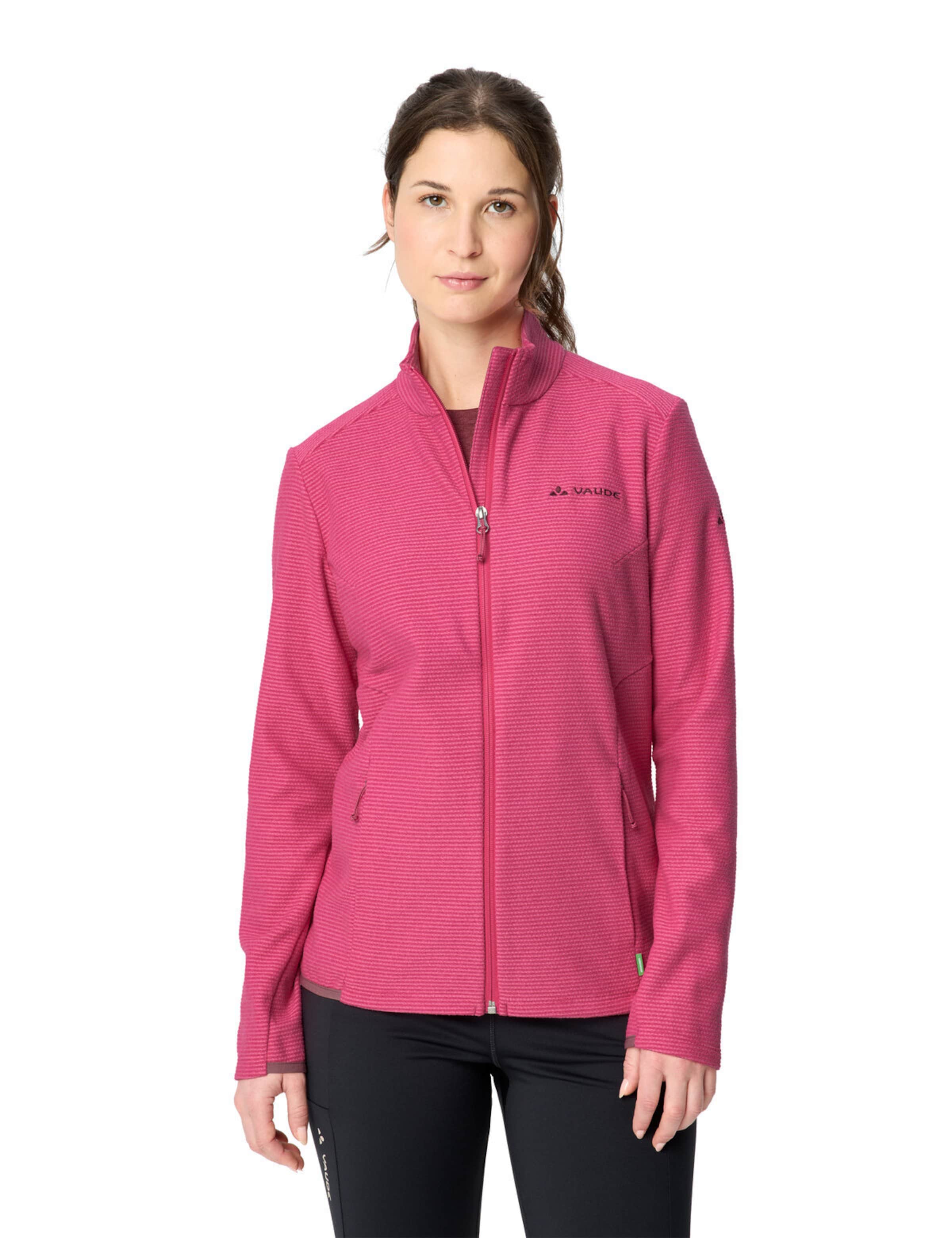 VAUDE Functionele fleece jas 'Strathcona' in Roze: voorkant