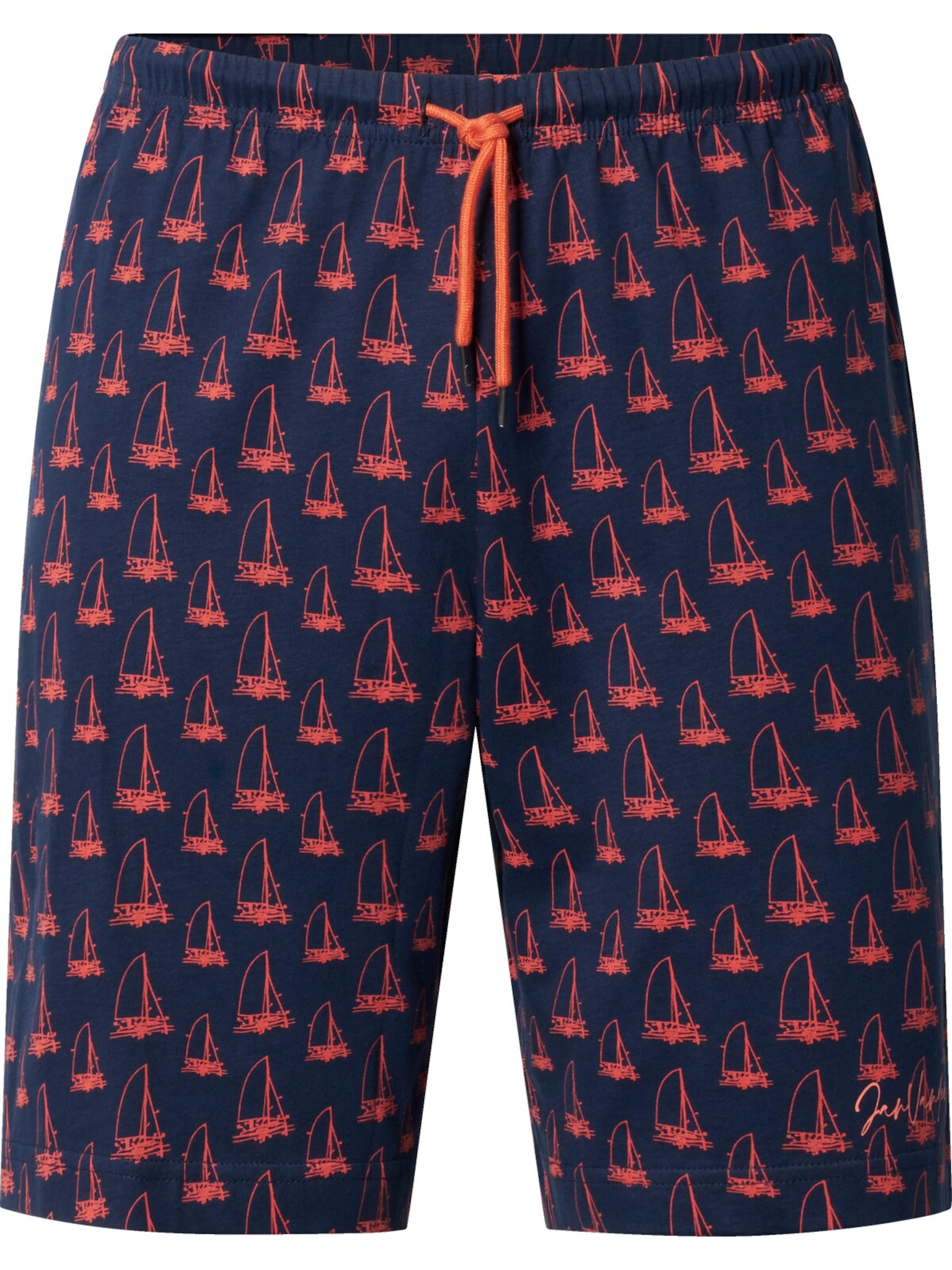 Jan Vanderstorm Pajama Pants 'Tord' in Blue: front