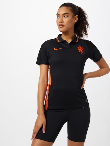 juoda NIKE Sportiniai marškinėliai 'Netherlands 2020 Stadium Away': priekis