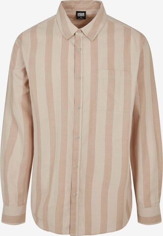 Regular fit Camicia di Urban Classics in beige: frontale