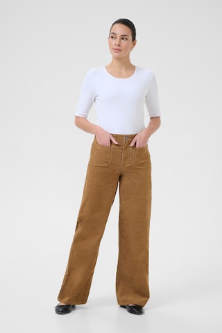 Kaffe Regular Hose 'Molly' in Braun