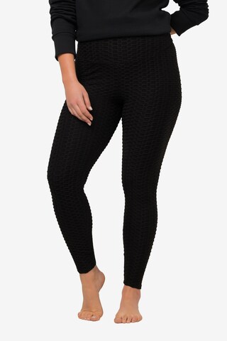 Ulla Popken Skinny Leggings in Zwart: voorkant