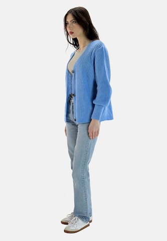 Elara Gebreid vest in Blauw