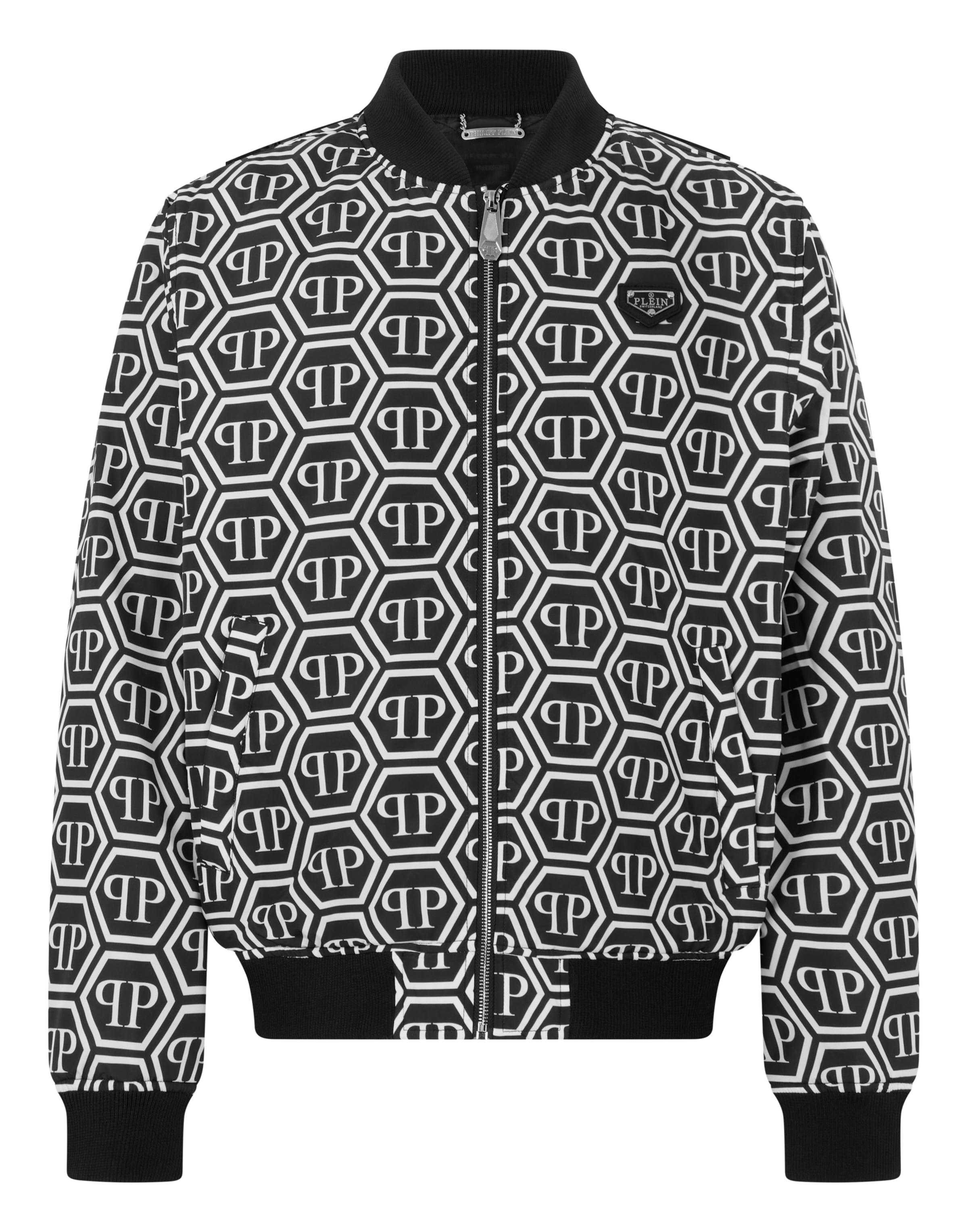 Philipp Plein Tussenjas in Zwart: voorkant