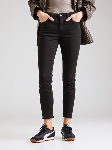Skinny Jeans 'Sadie' di QS in nero: frontale