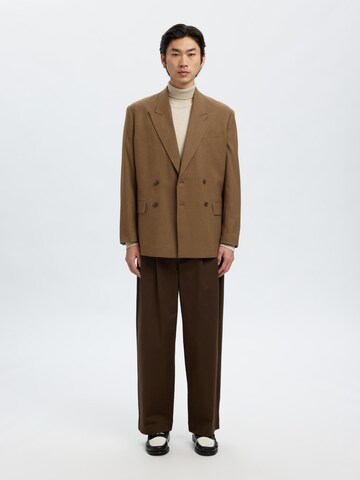 Comfort fit Giacca da completo di SELECTED in marrone