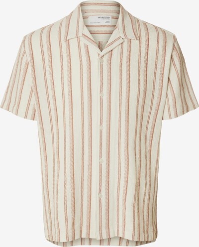 SELECTED HOMME Overhemd 'West' in de kleur Beige / Roestbruin, Productweergave