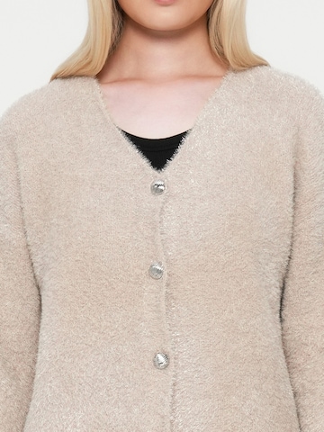 YAS Strickjacke 'YASLISTRA' in Beige