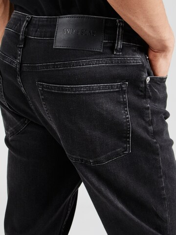 Only & Sons Regular Jeans 'ONSROPE' i svart