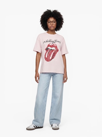 ONLY Μπλουζάκι 'ONLROLLING STONES' σε λιλά