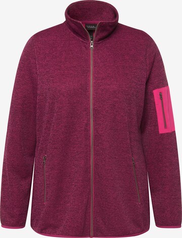 Ulla Popken Fleecejacke in Pink: predná strana