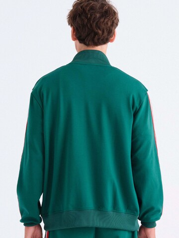 Rockupy Zip-Up Hoodie 'Squick' in Green