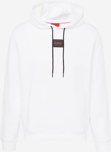 HUGO Red Sweatshirt 'Daratschi214' em vermelho / preto / branco, Vista do produto