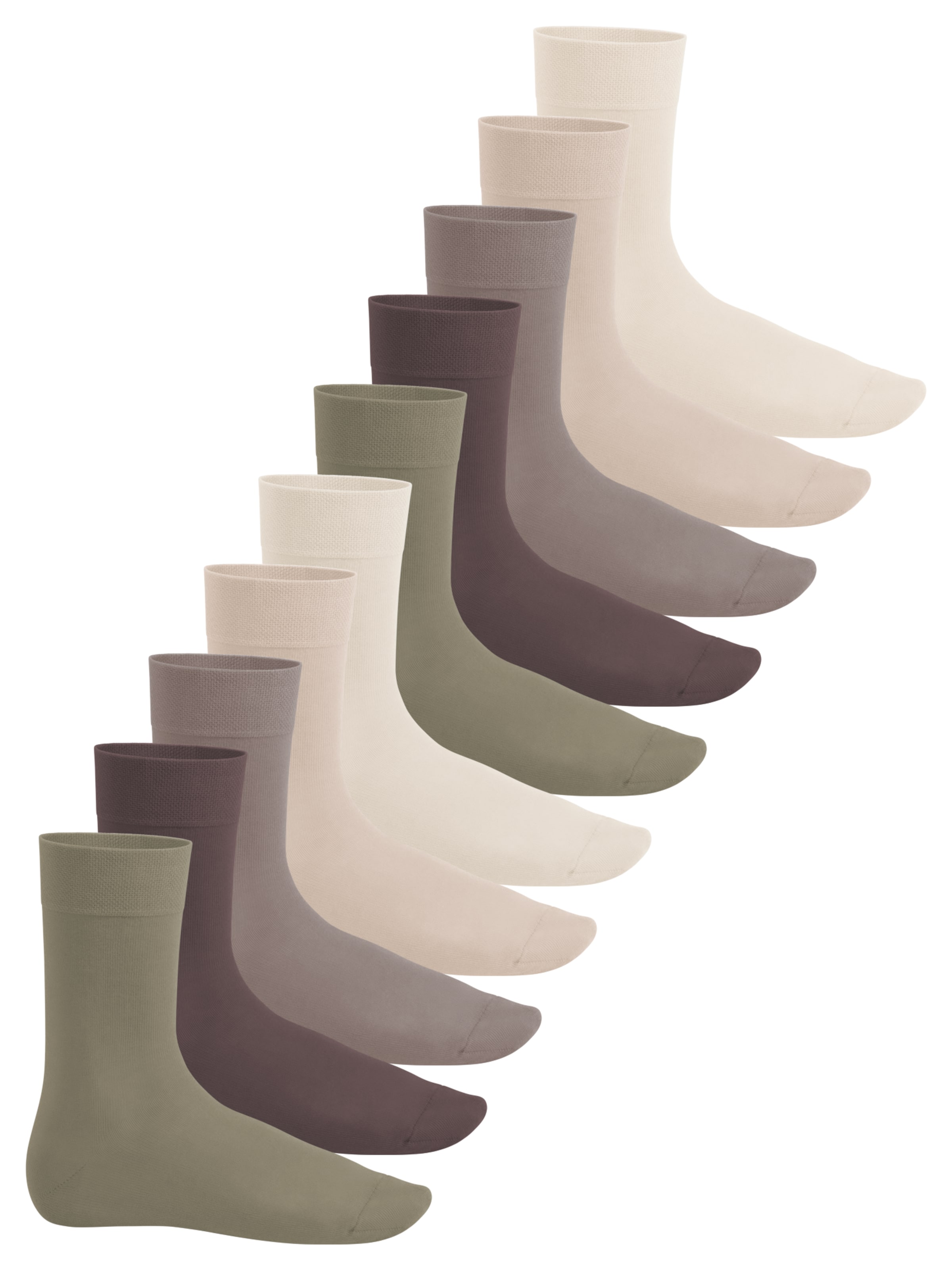 footstar Socken 'EVERYDAY!'‌‌‌‌ in Beige: Vorderseite