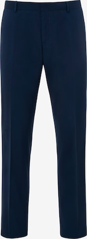 Thomas Goodwin Slim fit Pleated Pants in Blue: front