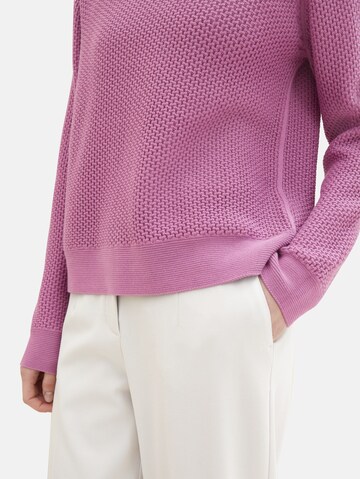 TOM TAILOR Sweater in Purple