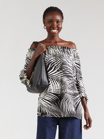 Hailys Pluus 'Lo44tty', värv must: eest vaates