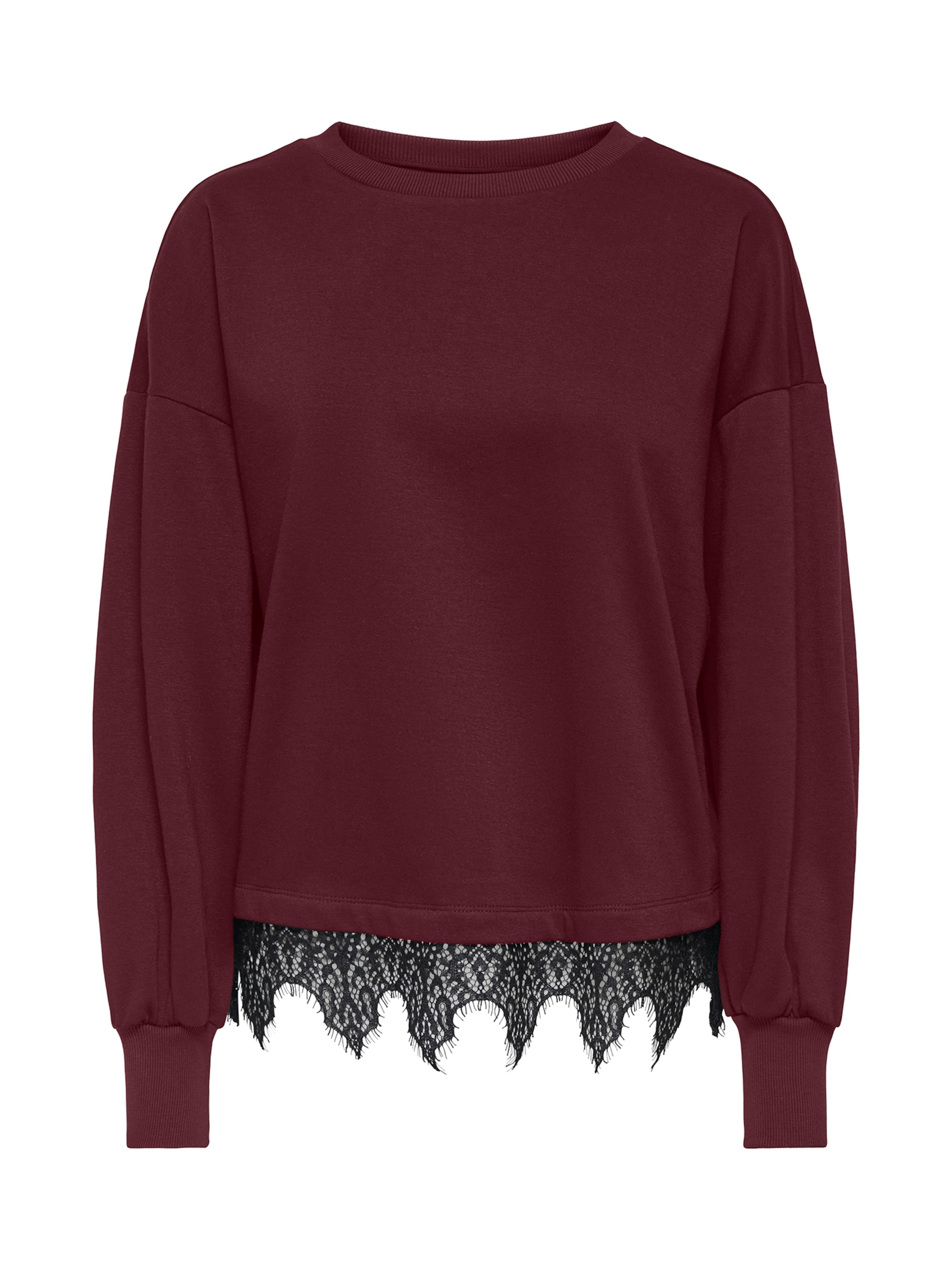 ONLY Sweatshirt 'ONLBROOK' in Rood: voorkant