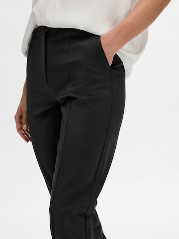 Coupe slim Pantalon SELECTED FEMME en noir