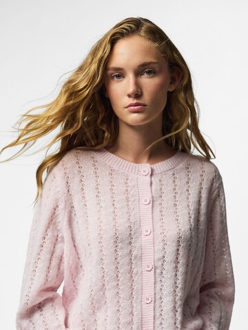 PIECES Strickjacke 'PCAda' in Pink