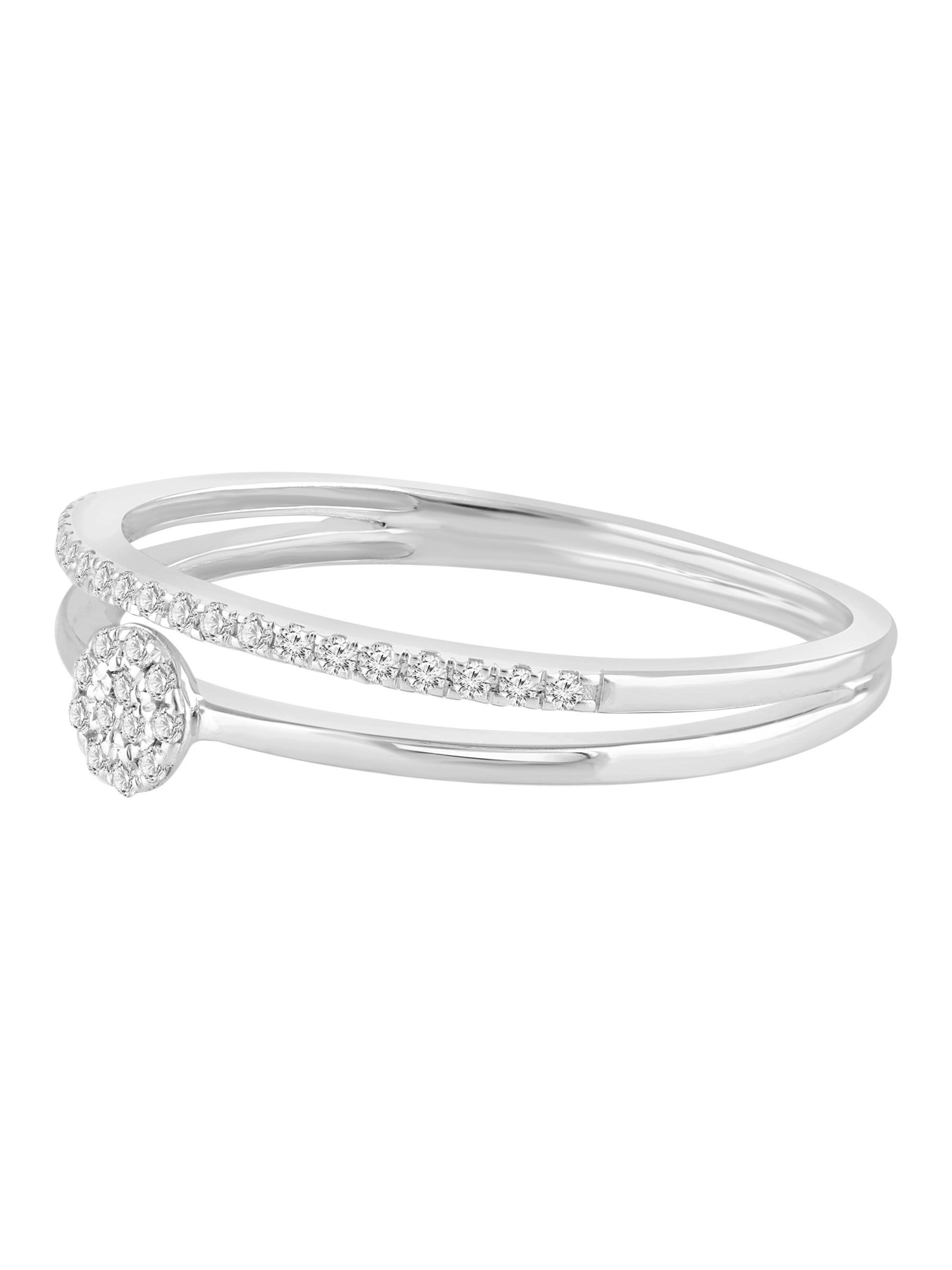 Diamant Exquis Ring‌‌‌‌‌‌‌‌‌‌ in Silber