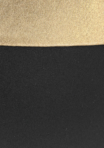 LASCANA - Soutien de tecido Top de biquíni em preto