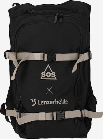 SOS Sports Backpack 'Lenzerheide' in Black: front
