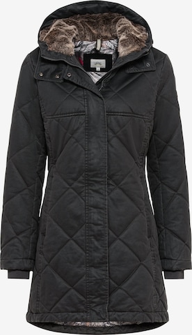 CAMEL ACTIVE Winter Coat in Black: front