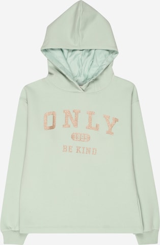 KIDS ONLY Sweatshirt 'Wendy' i grøn: forside