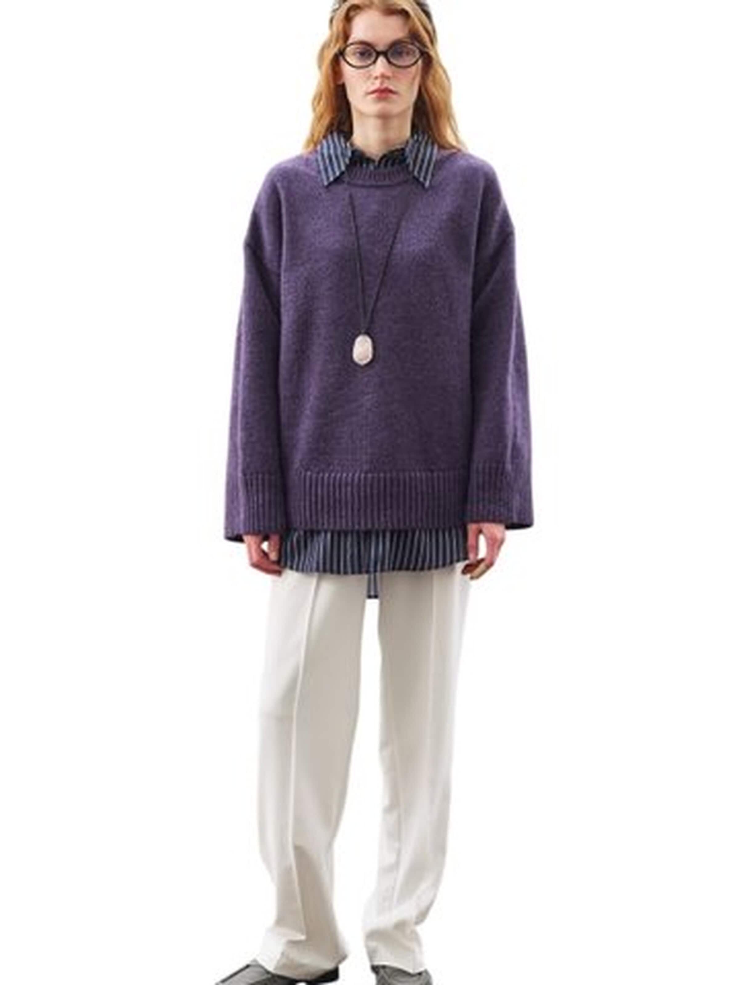 MANUKA Fleecejacke‌‌ in Lila: Vorderseite
