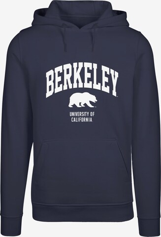 Merchcode Sweatshirt 'Berkeley University - Bear' in Blau: predná strana