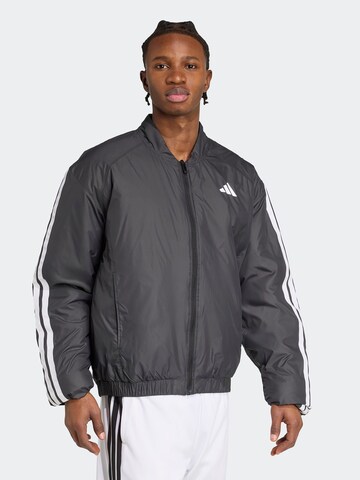 ADIDAS SPORTSWEAR Αθλητικό μπουφάν 'ESS' σε μαύρο: μπροστά
