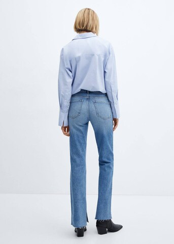 MANGO Regular Jeans 'Elle' in Blau