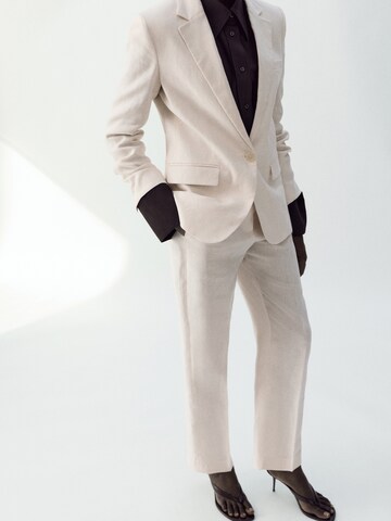 MANGO Wide Leg Hose 'Boreli' in Beige: Vorderseite