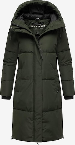 MARIKOO Płaszcz zimowy 'Michikoo XVI' w kolorze zielony: przód