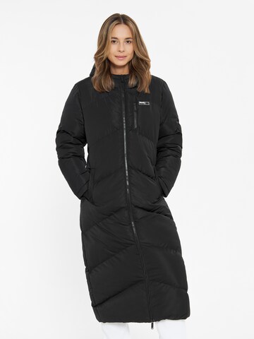 BENCH Wintermantel 'Eloraina' in Schwarz: Vorderseite