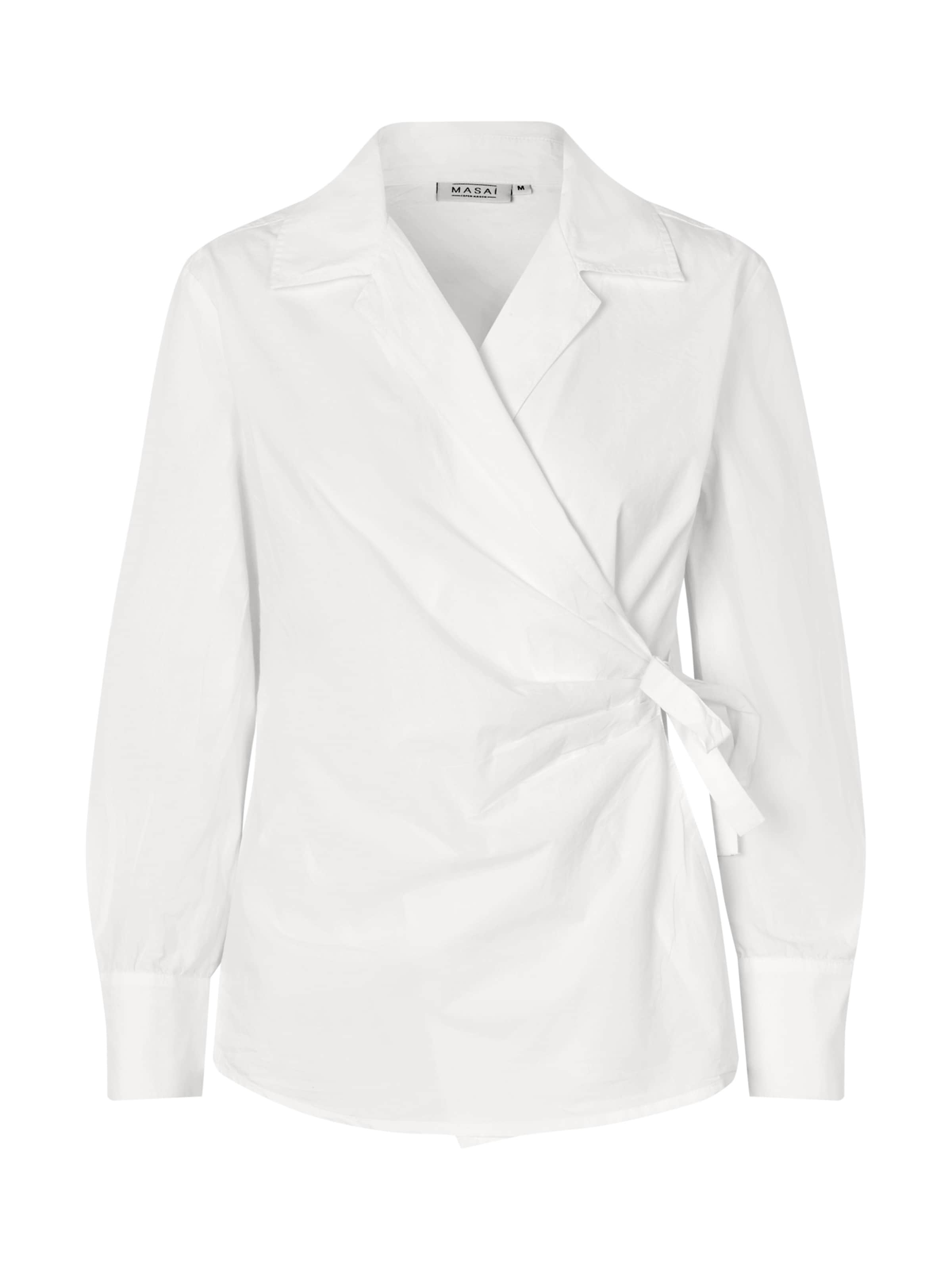 Masai Bluse 'MaIzabele' i hvid: forside