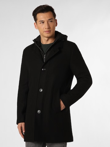 Finshley & Harding Winter Coat ' Denver ' in Black: front