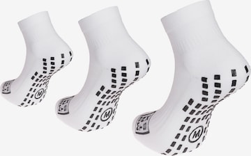 Mastersox Socks 'Gripsock' in White: front