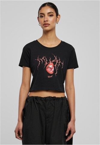 Mister Tee Shirt 'Muah' in Black: front