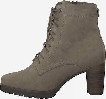 TAMARIS Lace-Up Ankle Boots in Green