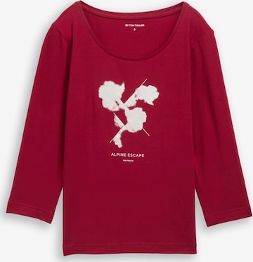 Maglietta di TOM TAILOR in rosso: frontale