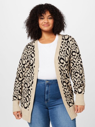 Cardigan 'Ril' EVOKED en beige : devant