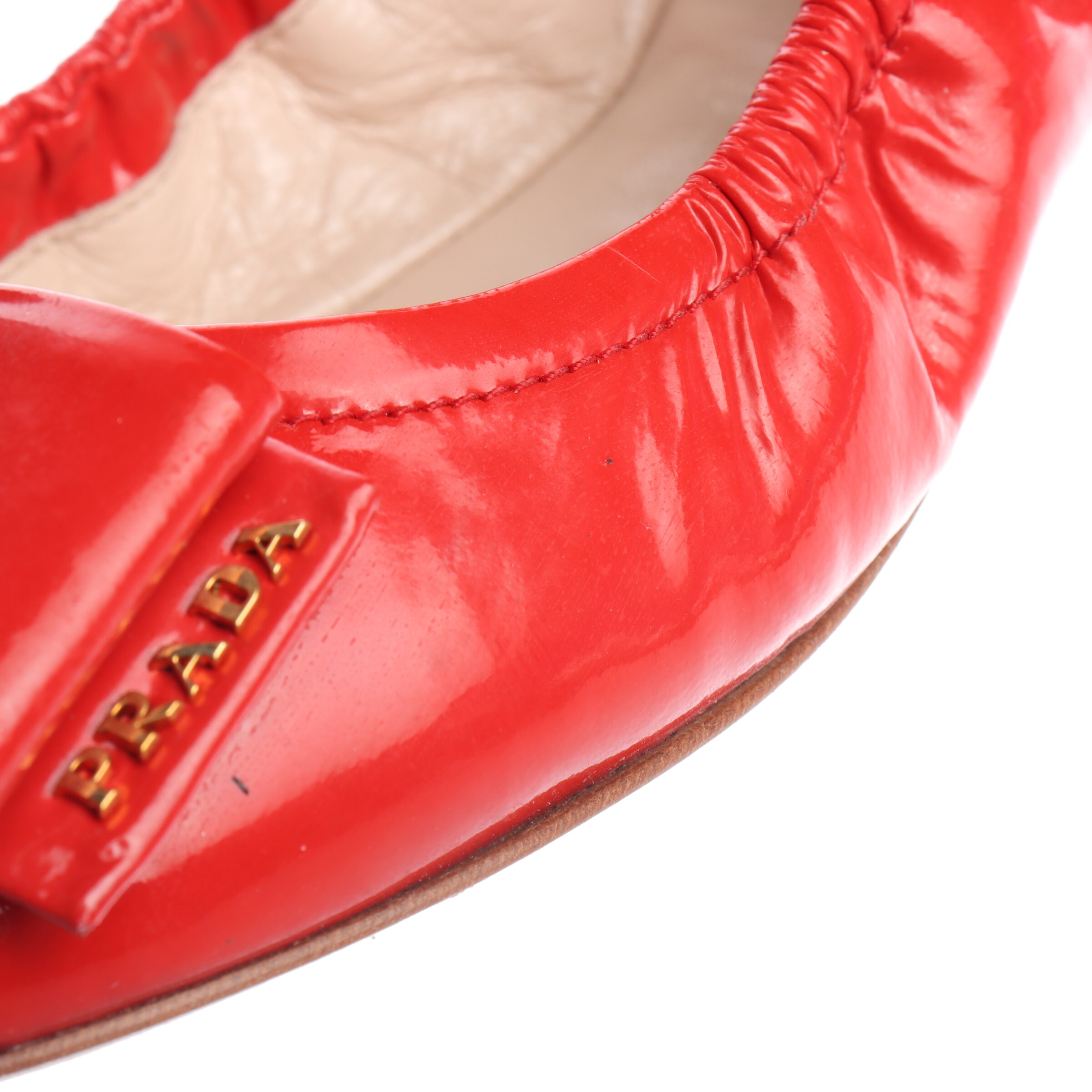 PRADA Halbschuhe 38 in Rot