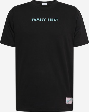 Family First Shirt 'RICK FANTASY' in Black: front