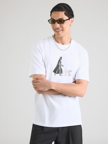 Only & Sons Футболка 'ONSSTAR WARS' в Белый: спереди